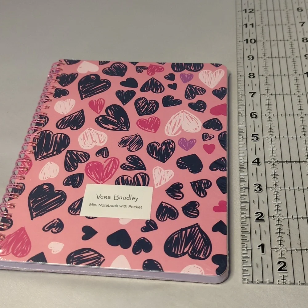 Vera Bradley Notebook with Pocket -Love You Lots